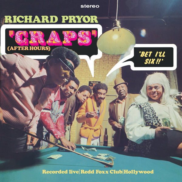 Richard Pryor - 'Craps' (After Hours) (2xLP, SUR exclusive Opaque Olive Vinyl) w/exclusive bonus trading card