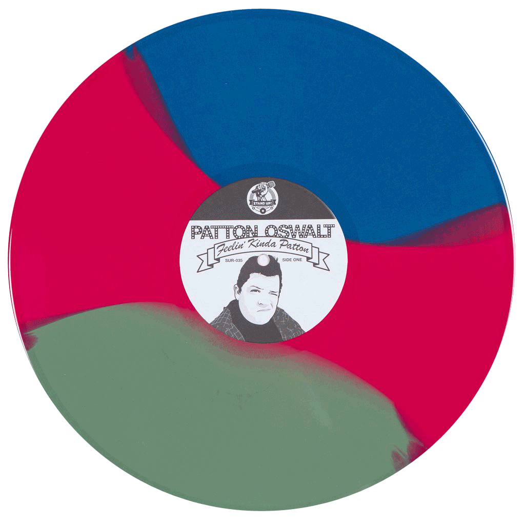 Patton Oswalt - Feelin' Kinda Patton (2nd pressing blue/red/green striped vinyl)