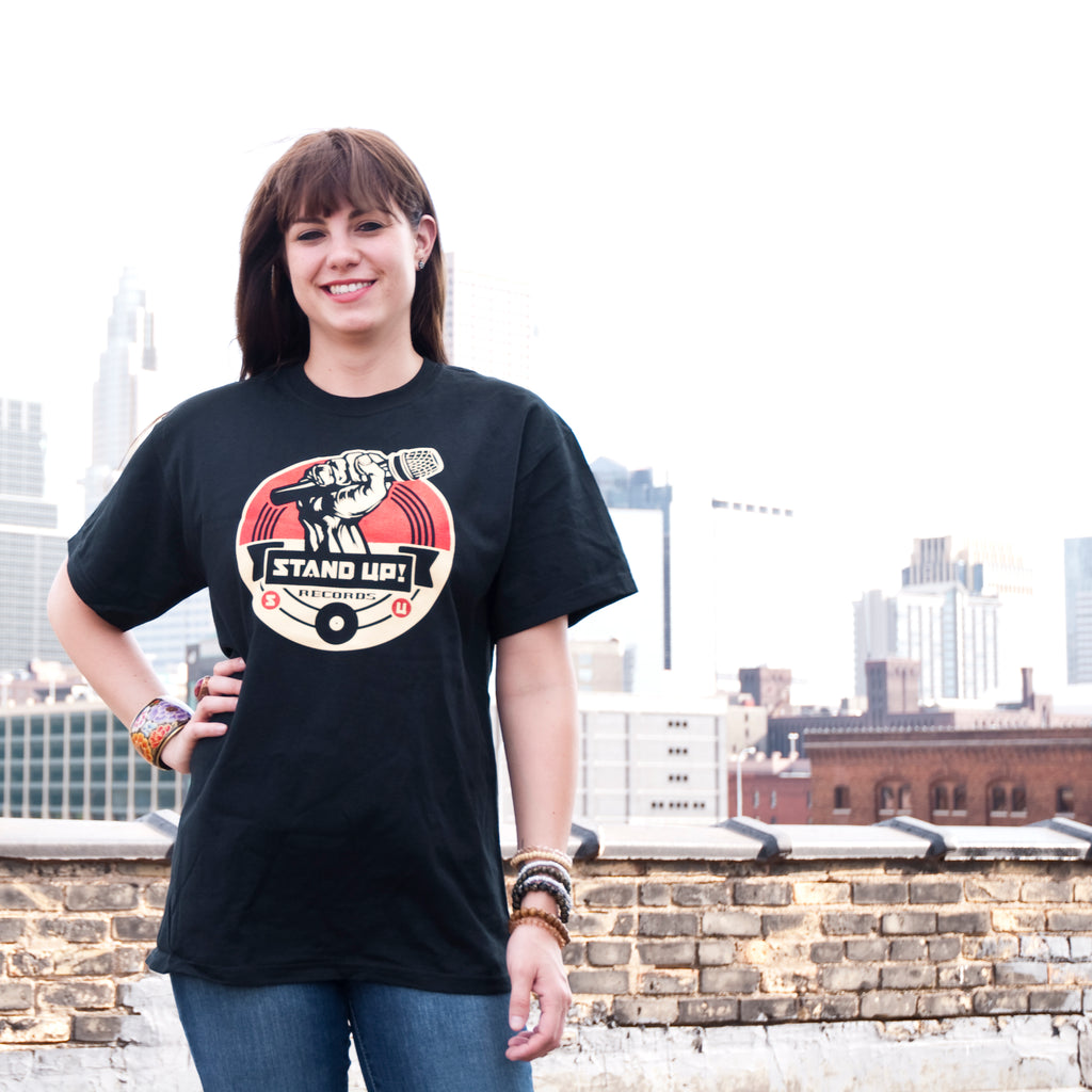 Stand Up! Records logo t-shirt
