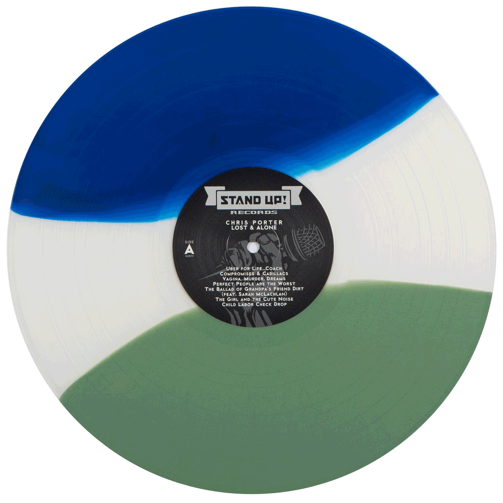 Chris Porter - Lost And Alone (*1st pressing* blue/bong smoke/green striped tri-color vinyl)