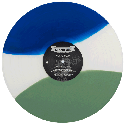 Chris Porter - Lost And Alone (*1st pressing* blue/bong smoke/green striped tri-color vinyl)