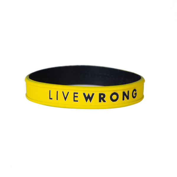 Livewrong t-shirt and wristband