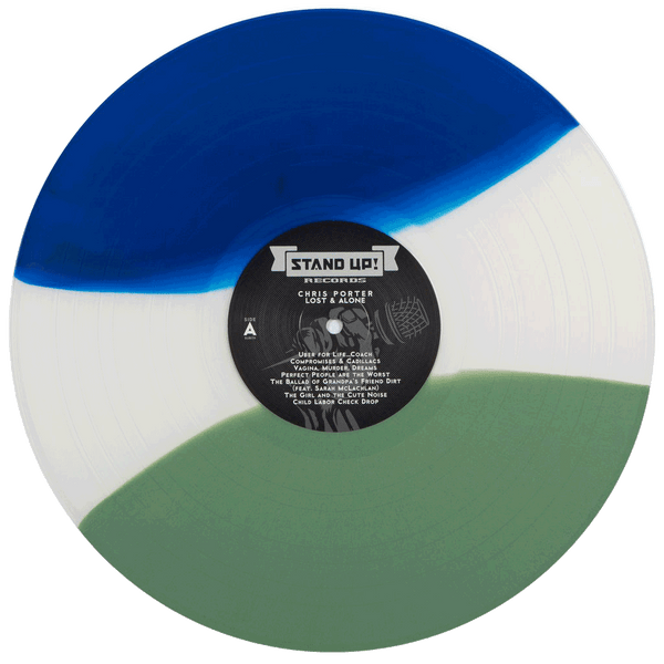 Chris Porter - Lost And Alone (1st pressing blue/bong smoke/green striped tri-color vinyl)
