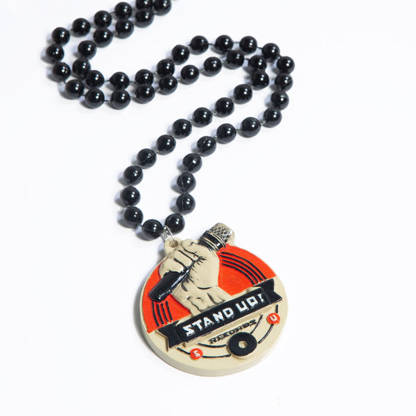 Mardi Gras Beads with Medallion