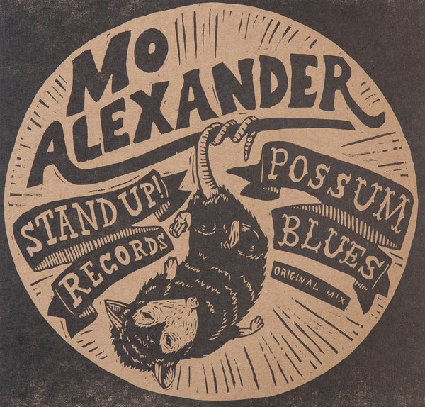Mo Alexander - "Possum Blues" lathe-cut 7-inch picture disc w/print